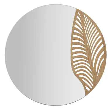 Lustro ścienne LEAFFY 60x1,5 cm (wymiar lustra 39x60 cm)
